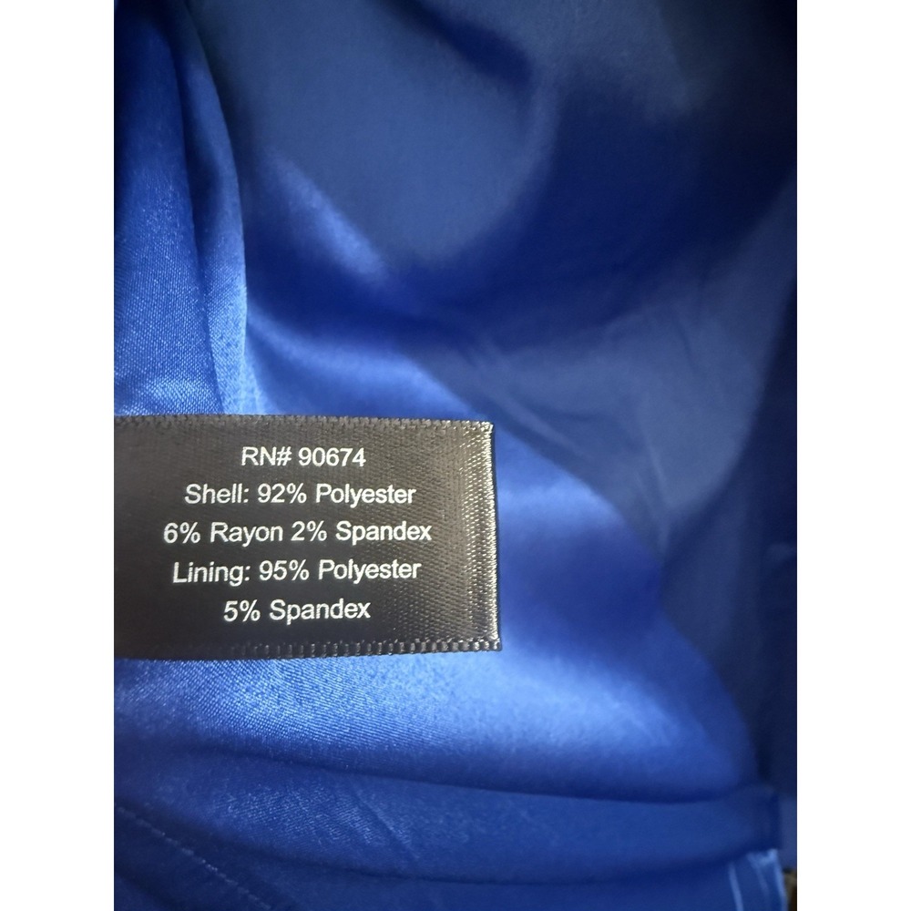 NEW Boston Proper Classic Tailored Top Coat Jacket Deep Ocean Blue Sz 4 - Picture 4 of 10